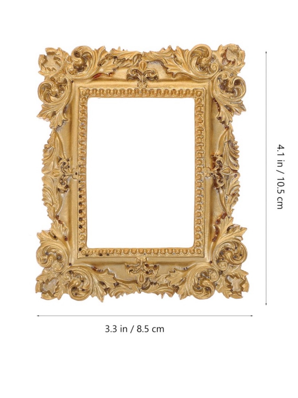 Geelin 5 pieces mini gold Photo Frame Nail Art Jewelry Decoration Display Frames